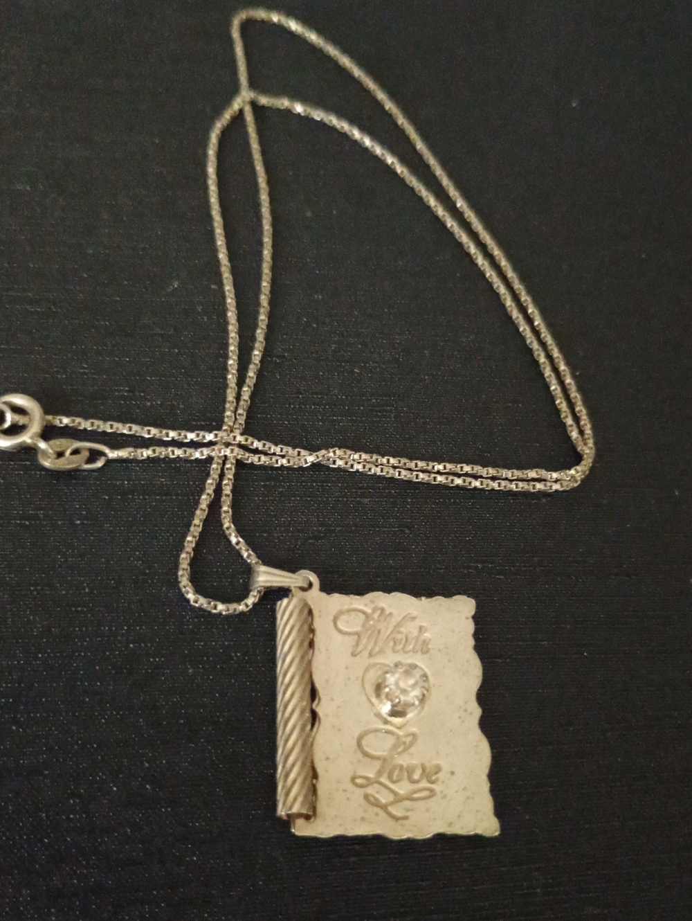 With Love Pendant Necklace in Sterling Silver Italy